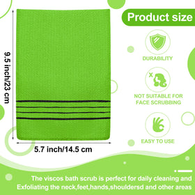 Close-up of Tatuo exfoliating mitt showing texture