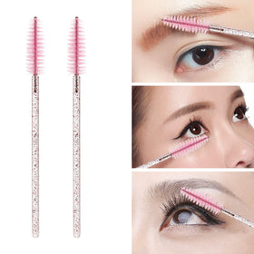 Close-up of Tbestmax disposable mascara wand with soft bristles