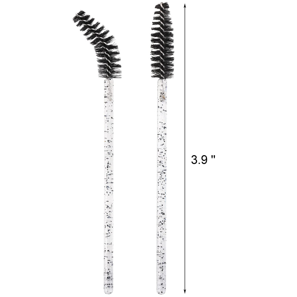 Close-up of Tbestmax mascara wand with bendable brush head