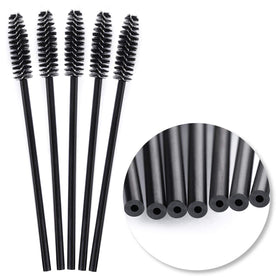 Close-up of Tbestmax mascara wand with flexible bristles