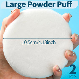 Close-up of Teenitor 4.13 inch powder puff showing soft texture