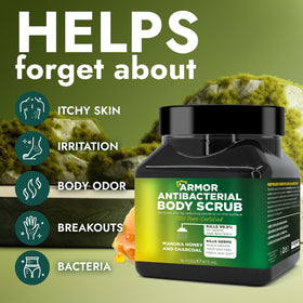 Close-up of Terramed Antibacterial Body Scrub texture