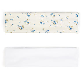 Close-up of TERSE floral headband with vibrant colours