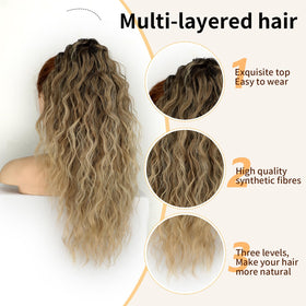 Close-up of the claw clip on ORSUNCER ponytail extension