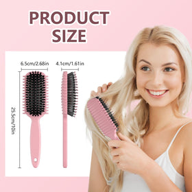 Close-up of the Curl Defining Brush with gentle bristles