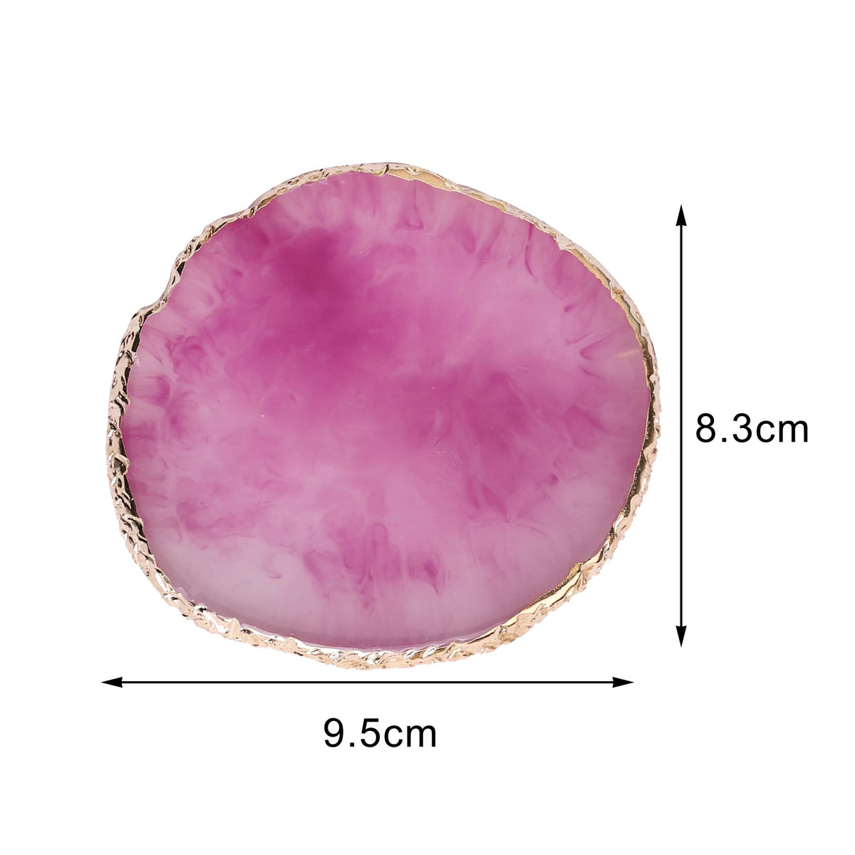 Close-up of the green resin nail art palette from Pengxiaomei