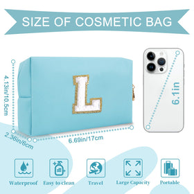 Close-up of the initial patch on ChaoGreat makeup bag
