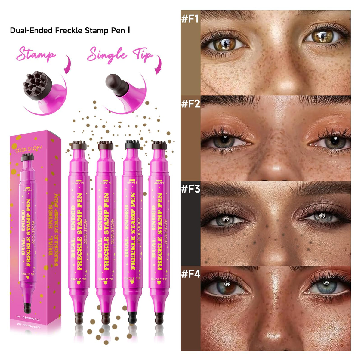 Close-up of the precision tip of Beauty Glazed Freckle Stamp Pen