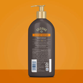 Close-up of the pump dispenser on Gold Bond Men's Essentials Daily Body & Hand Lotion