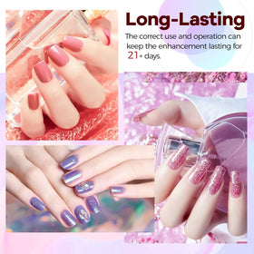 Close-up of the smart nail lamp curing gel polish