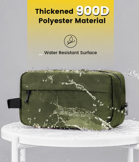 Close-up of the smooth zipper on Vorspack Toiletry Bag