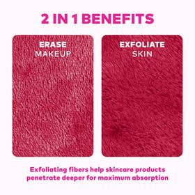 Close-up of the soft texture of the MakeUp Eraser cloth