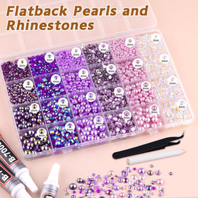 Close-up of TINKRSTUFF half pearls in various sizes