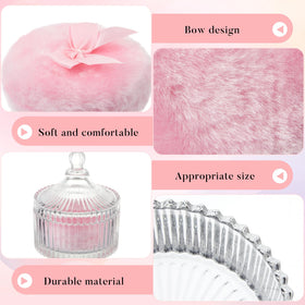 Close-up of Tioncy powder puff showing soft plush material