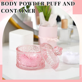 Close-up of Tioncy powder puff with cute bow detail