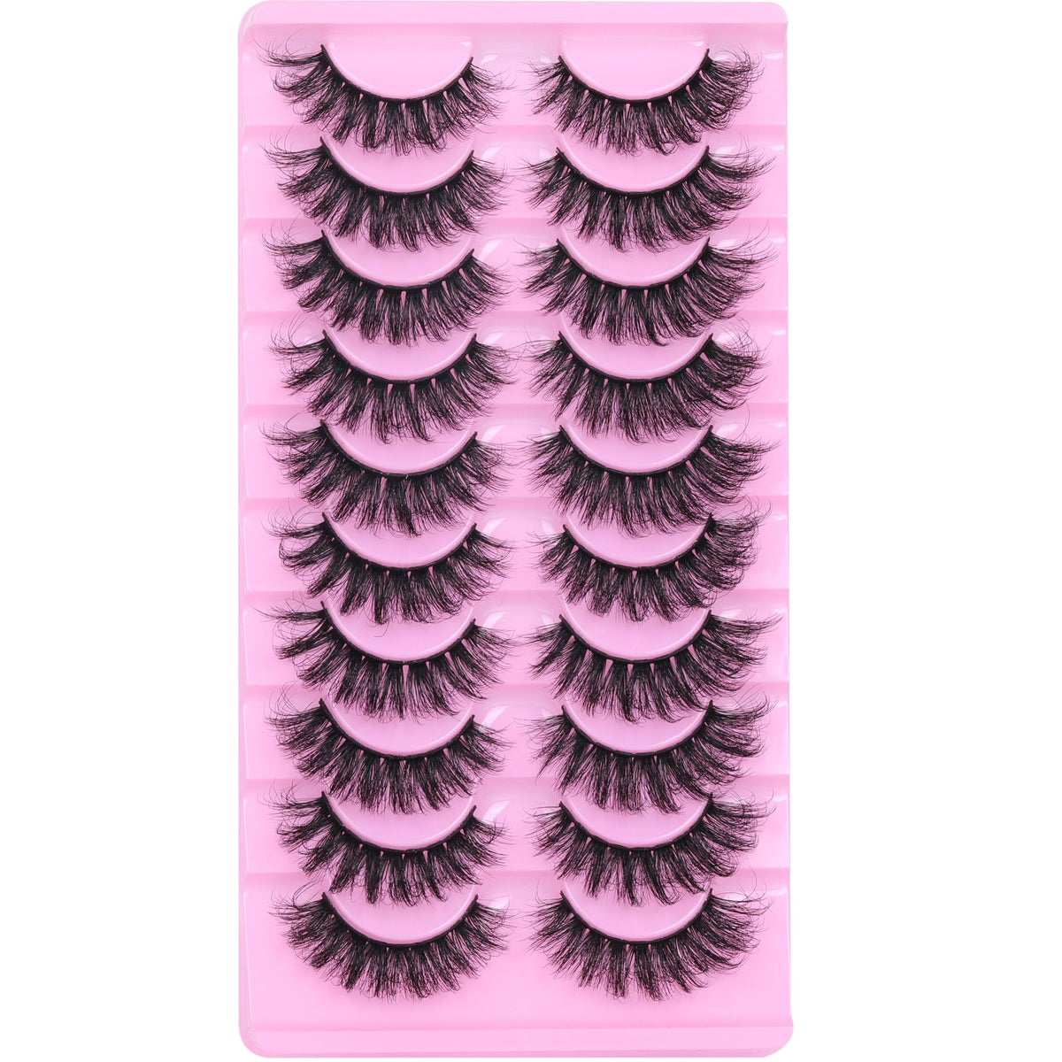 Close-up of TNFVLONEINS lashes showing texture