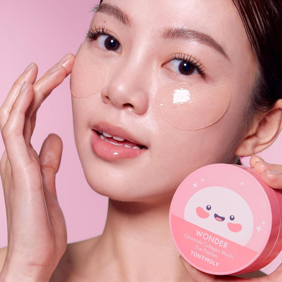 Close-up of TONYMOLY eye patch texture