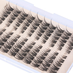 Close-up of TOOCHUNAG Lash Clusters showing fine cotton bands