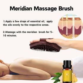 Close-up of tooth-shaped brush head for effective massage