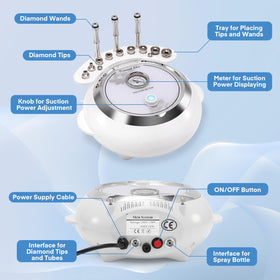Close-up of TopDirect Diamond tips for microdermabrasion
