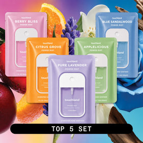 Close-up of Touchland Applelicious hand sanitizer spray