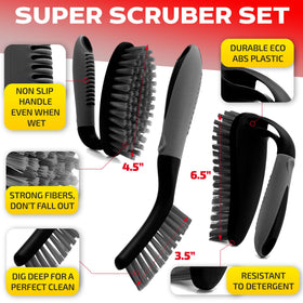 Close-up of Trazon scrub brush with ergonomic handle