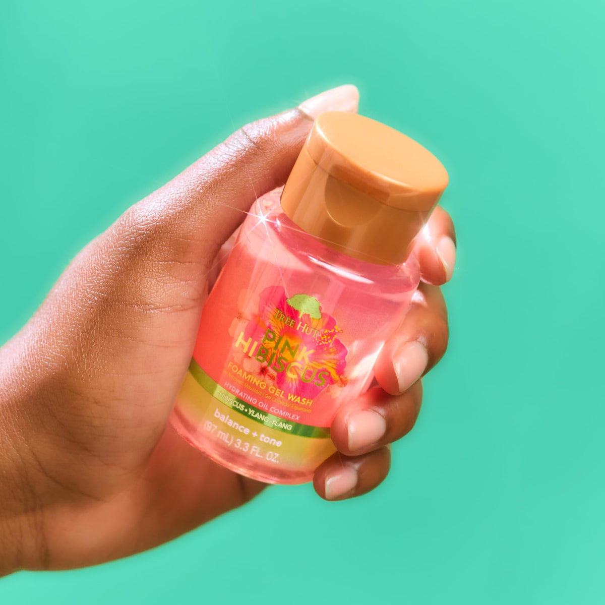 Close-up of Tree Hut Pink Hibiscus Exfoliating Sugar Scrub texture
