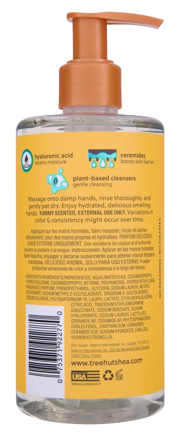 Close-up of Tree Hut Sunkissed Poppy Hand Wash pump