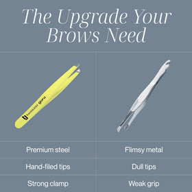 Close-up of TWEEZER GURU tweezers showcasing matte finish