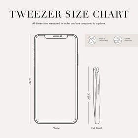 Close-up of Tweezerman Slant Tweezer tips