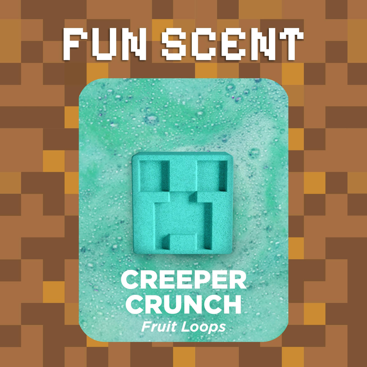 Close-up of Two Sisters Creeper Bath Bomb revealing collectible figure
