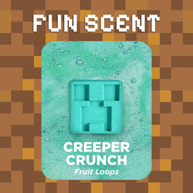 Close-up of Two Sisters Creeper Bath Bomb revealing collectible figure