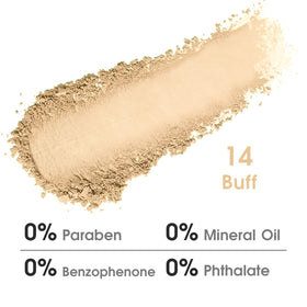 Close-up of UCANBE Nude Single Eyeshadow Palette showing matte shades