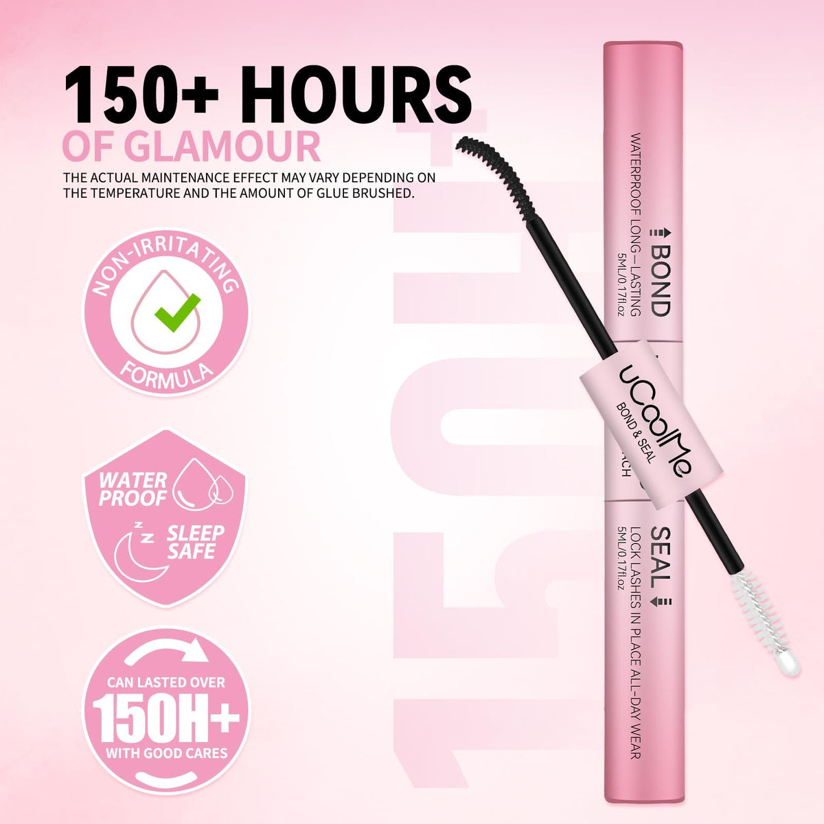 Close-up of UCOOLME Lash Bond and Seal applicator tip