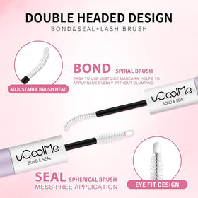 Close-up of UCOOLME Lash Bond and Seal applicator tip