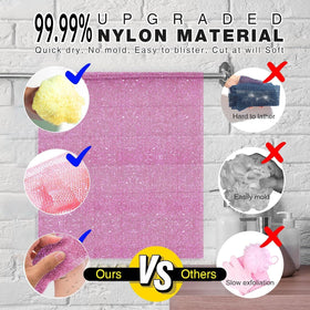 Close-up of UJFQBH exfoliating sponge texture