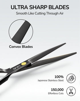 Close-up of ULG Hair Cutting Scissors blade