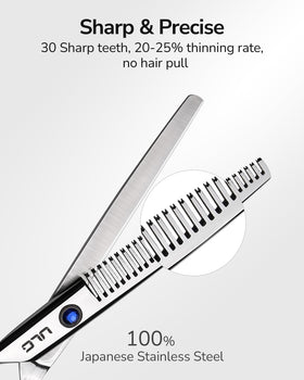 Close-up of ULG Left-Handed Scissors cutting blades