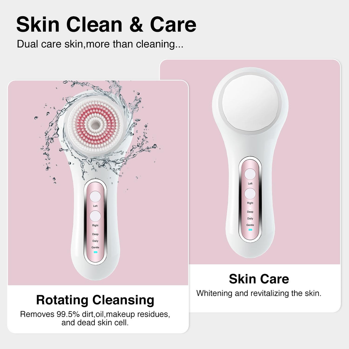 Close-up of Umickoo Electric Facial Cleansing Brush silicone head