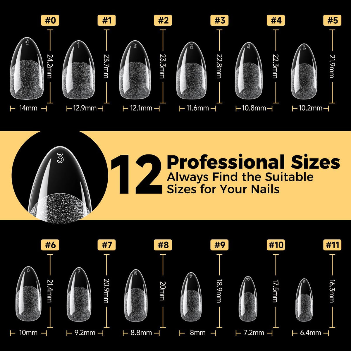 Close-up of UNA GELLA nail tips application