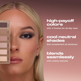 Close-up of URBAN DECAY Naked2 Basics eyeshadow shades