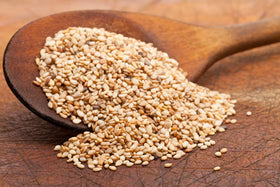 Close-up of US Organic Sesame Seed Oil texture