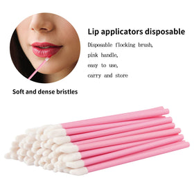 Close-up of Vaincre lip wand applicator with flocked tip