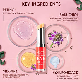 Close-up of VELAMO ADVANCED Retinol Eye Stick