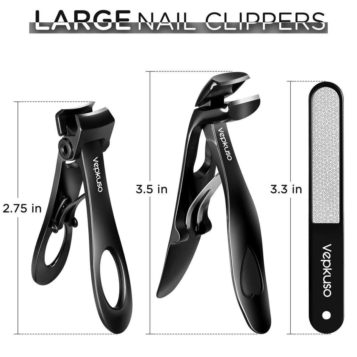 Close-up of Vepkuso large toenail clipper