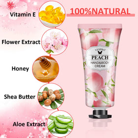 Close-up of VESPRO hand cream tubes in various scents