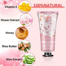 Close-up of VESPRO hand creams in various scents