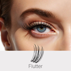 Close-up of VEYESBEAUTY Lash Clusters showing individual lash clusters