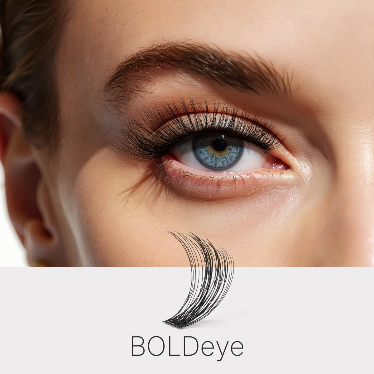 Close-up of VEYESBEAUTY Lash Clusters showing lash texture
