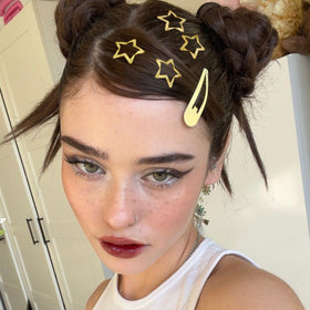Close-up of VIBILIA Star Hair Clip showing metal texture